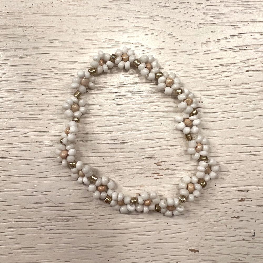 Beaded Floral Anklet 